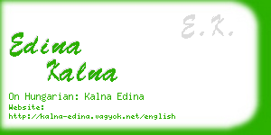 edina kalna business card